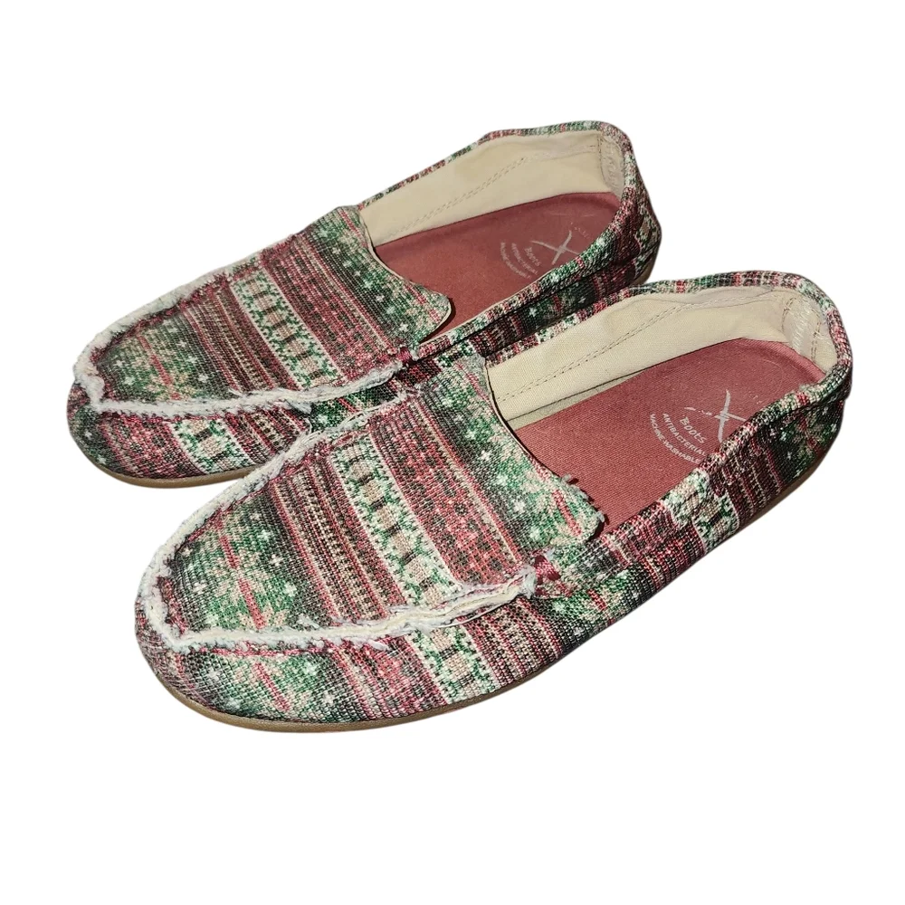 Twisted X Western Slippers Womens Loafers Canvas Multi Color WSR0005 - Picture 2 of 10